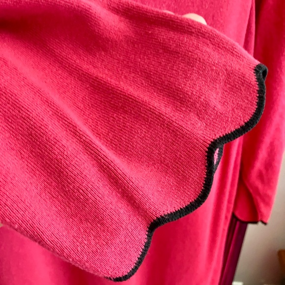 ROZ&ALI Women’s lightweight sweater, Plus Size 3X, like new, fuchsia pink/black - Picture 13 of 15